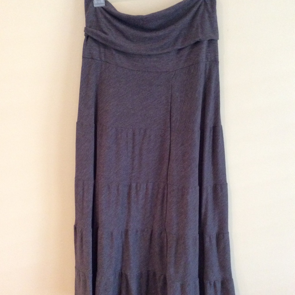 Grey flowy maxi